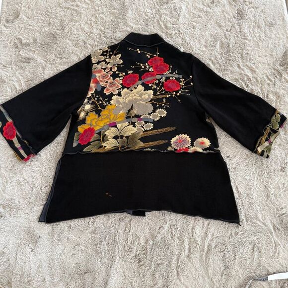 Vtg Moonlight Jacket ASIAN GARDEN The Total Look Women Sz M Made USA - Picture 9 of 11